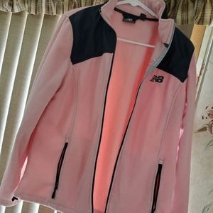 Pink new balance zip up athletic jacket